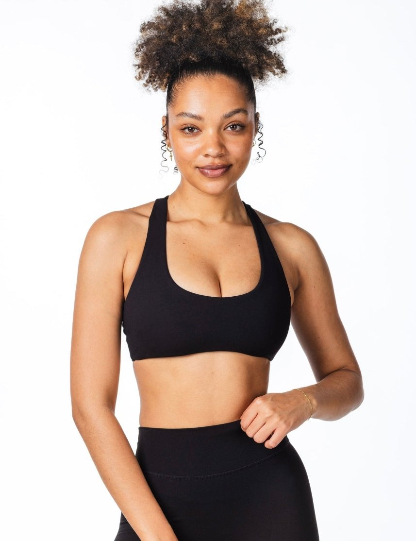 CoreActive 'Sienna' Crop - Black - Kikiva Collection