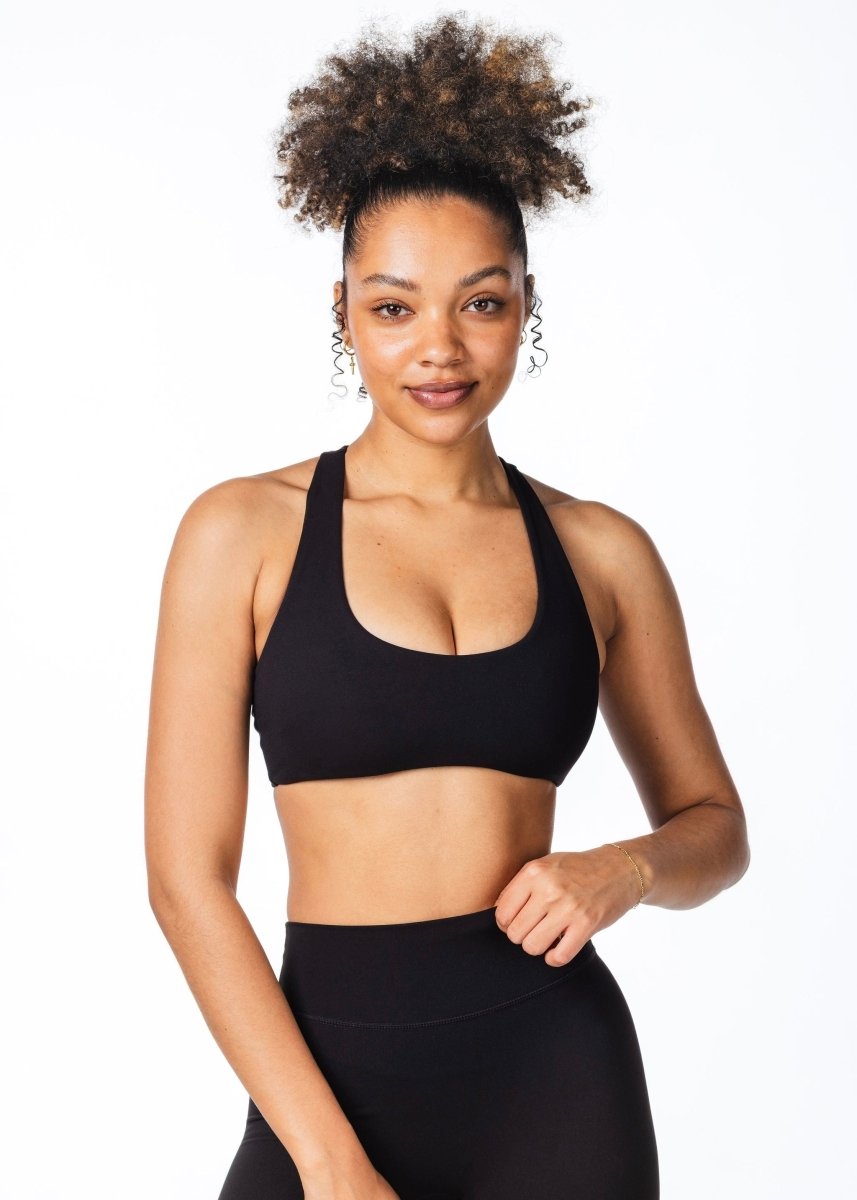 CoreActive 'Sienna' Crop - Black - Kikiva Collection
