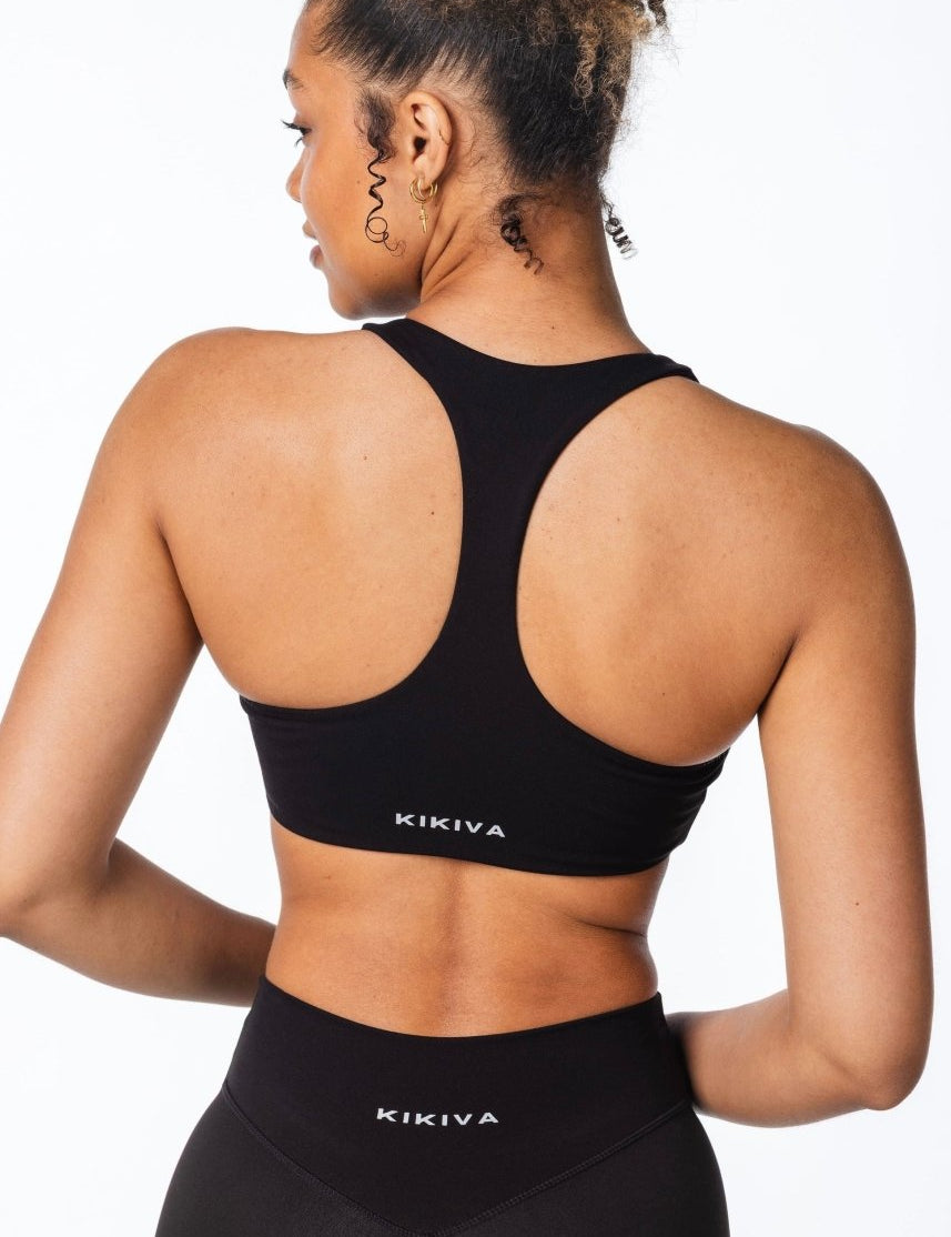 CoreActive 'Sienna' Crop - Black - Kikiva Collection