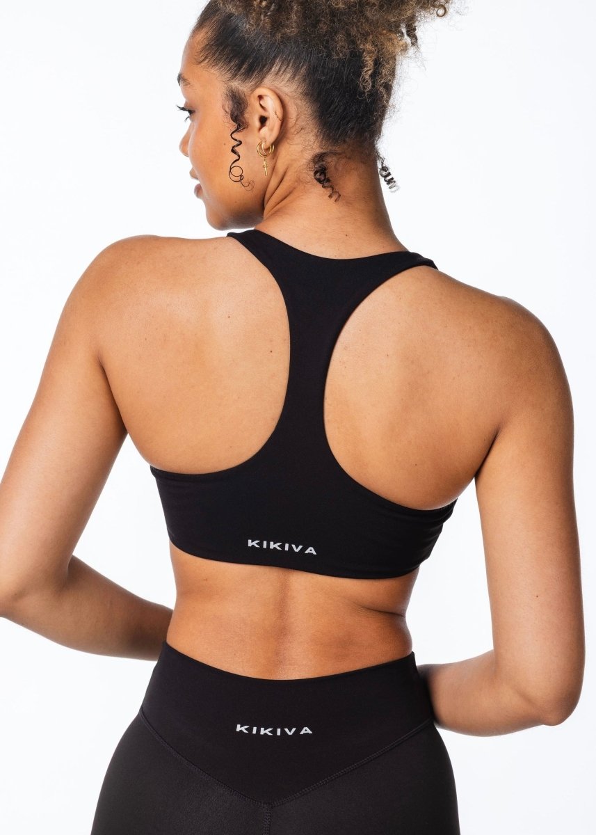 CoreActive 'Sienna' Crop - Black - Kikiva Collection