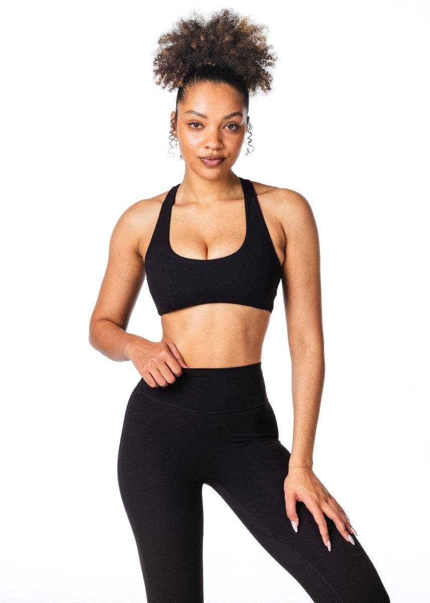 CoreActive 'Sienna' Crop - Black - Kikiva Collection