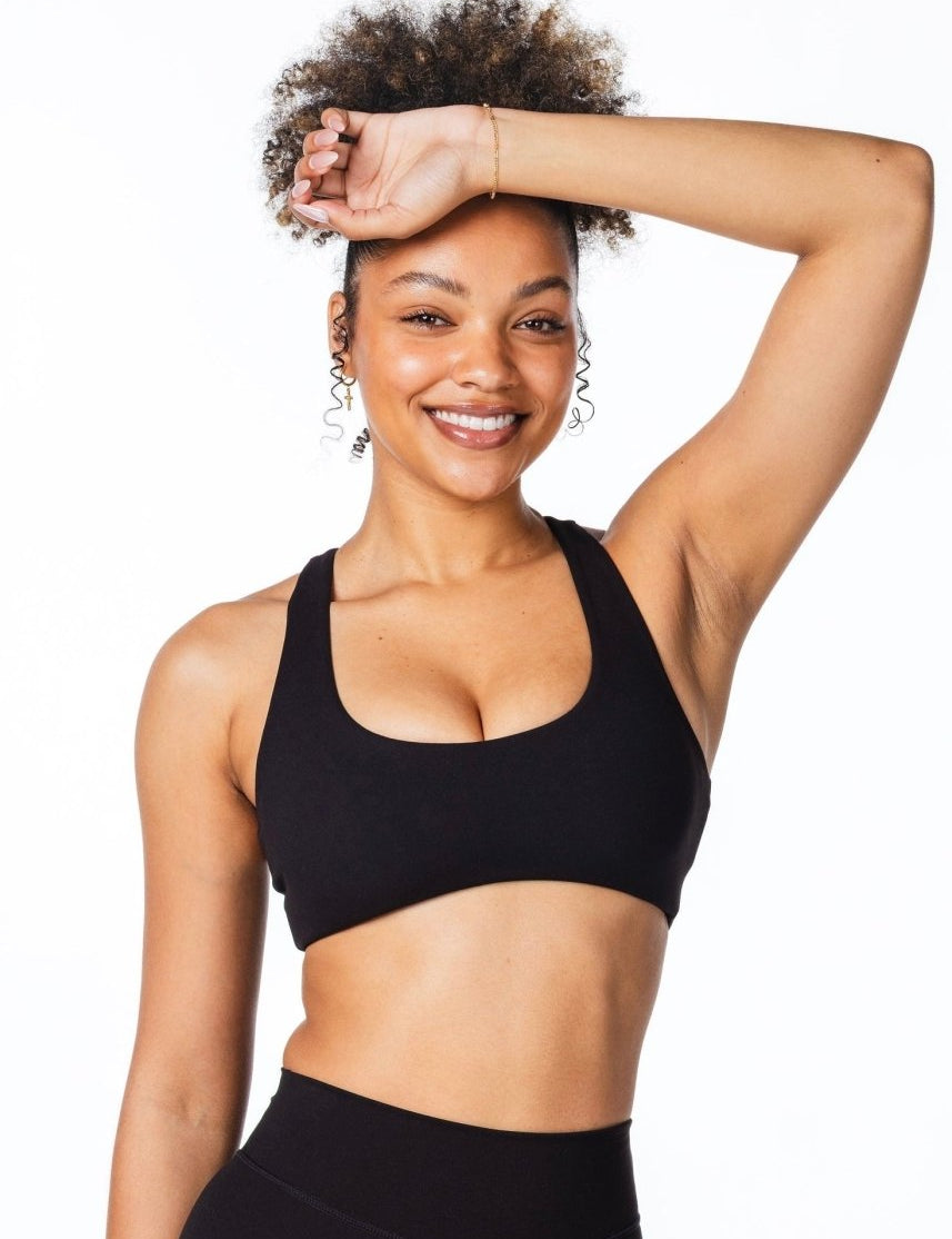 CoreActive 'Sienna' Crop - Black - Kikiva Collection