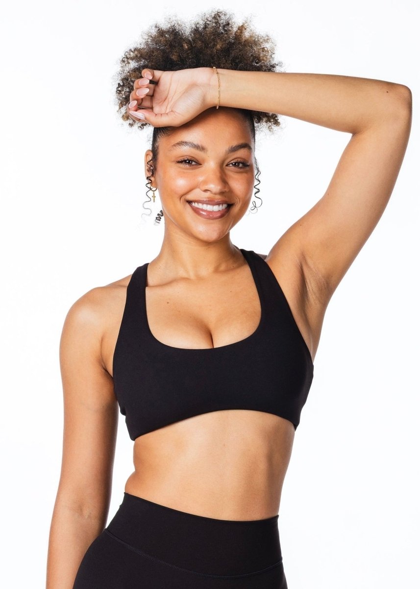 CoreActive 'Sienna' Crop - Black - Kikiva Collection