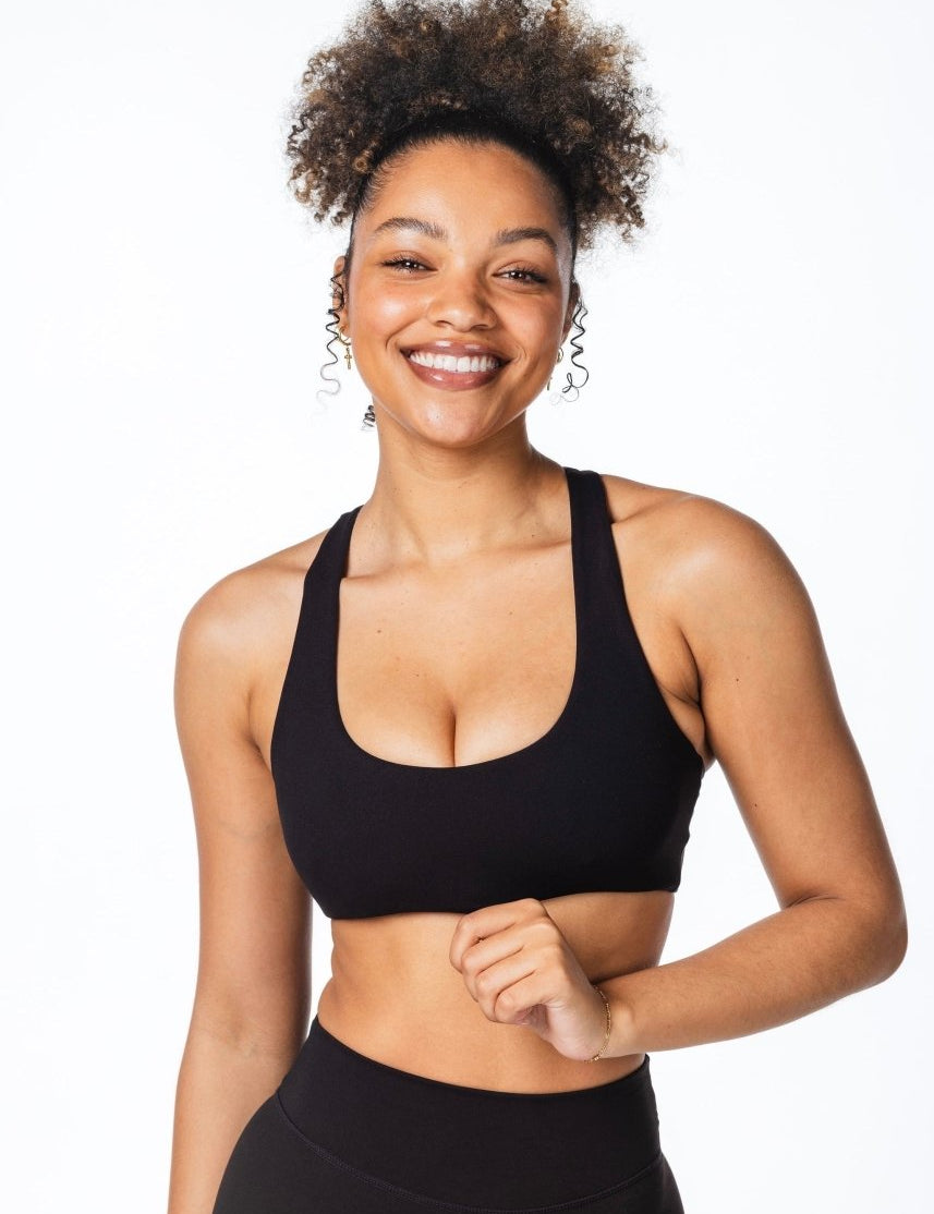 CoreActive 'Sienna' Crop - Black - Kikiva Collection