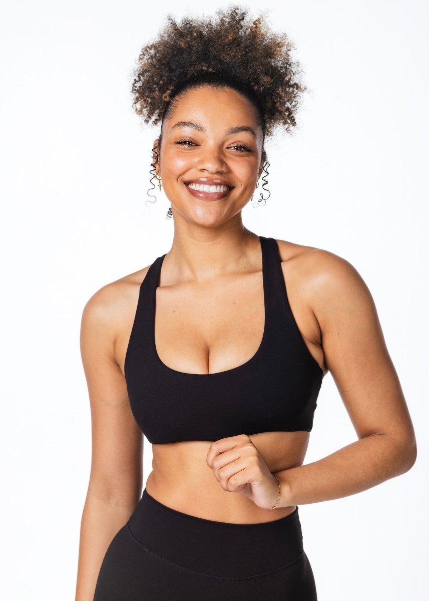 CoreActive 'Sienna' Crop - Black - Kikiva Collection