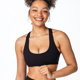 CoreActive 'Sienna' Crop - Black - Kikiva Collection