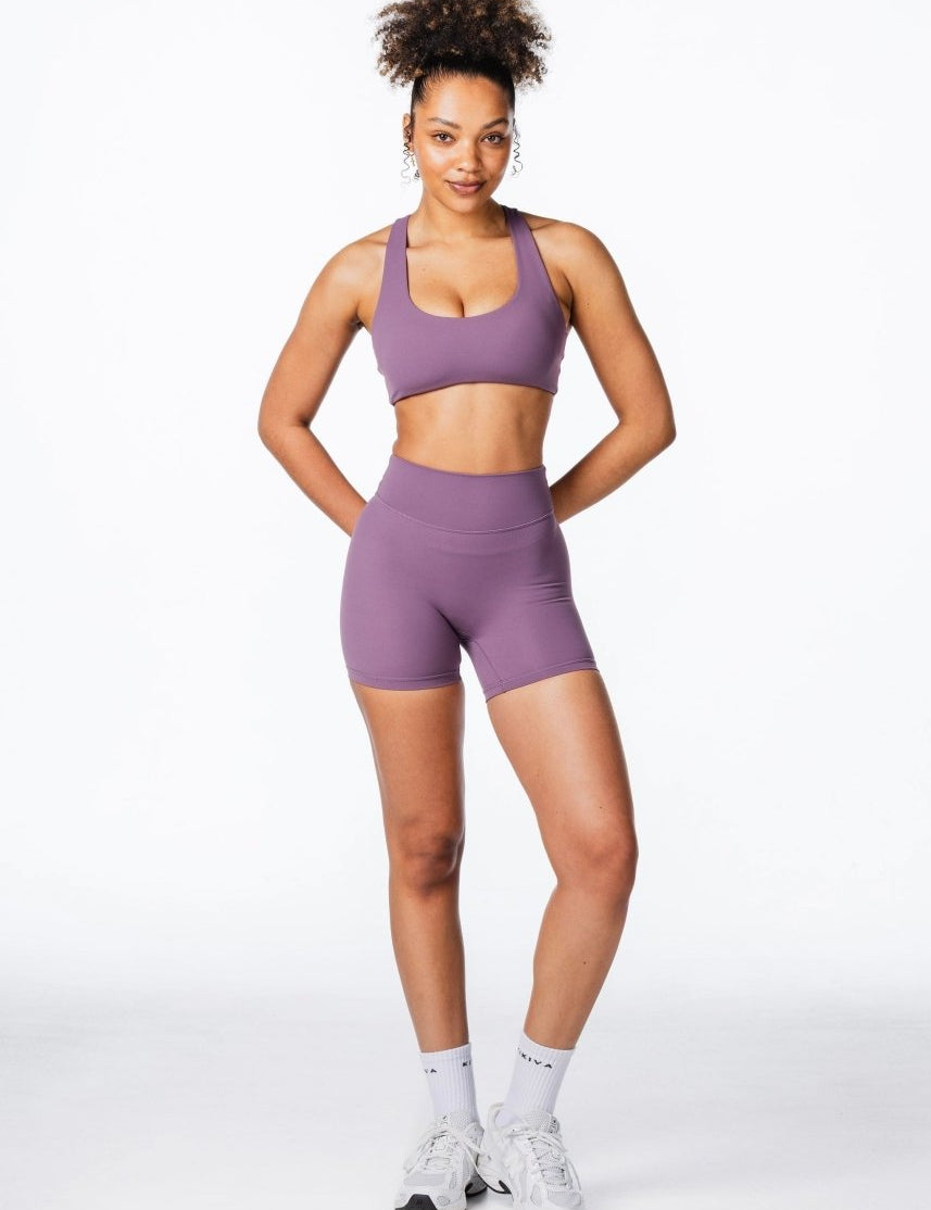 CoreActive 'Sienna' Crop - Dark Purple - Kikiva Collection