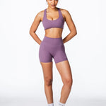 CoreActive 'Sienna' Crop - Dark Purple - Kikiva Collection