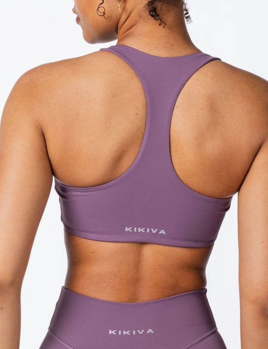 CoreActive 'Sienna' Crop - Dark Purple - Kikiva Collection