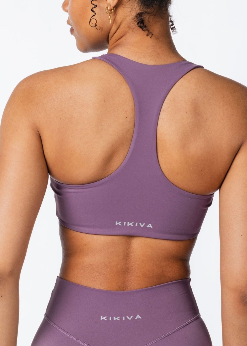 CoreActive 'Sienna' Crop - Dark Purple - Kikiva Collection
