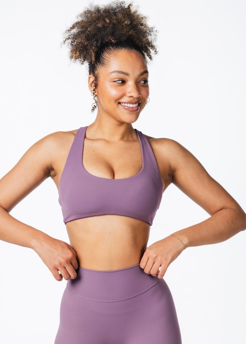 CoreActive 'Sienna' Crop - Dark Purple - Kikiva Collection