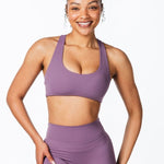 CoreActive 'Sienna' Crop - Dark Purple - Kikiva Collection