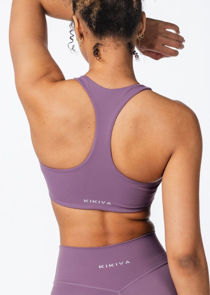 CoreActive 'Sienna' Crop - Dark Purple - Kikiva Collection