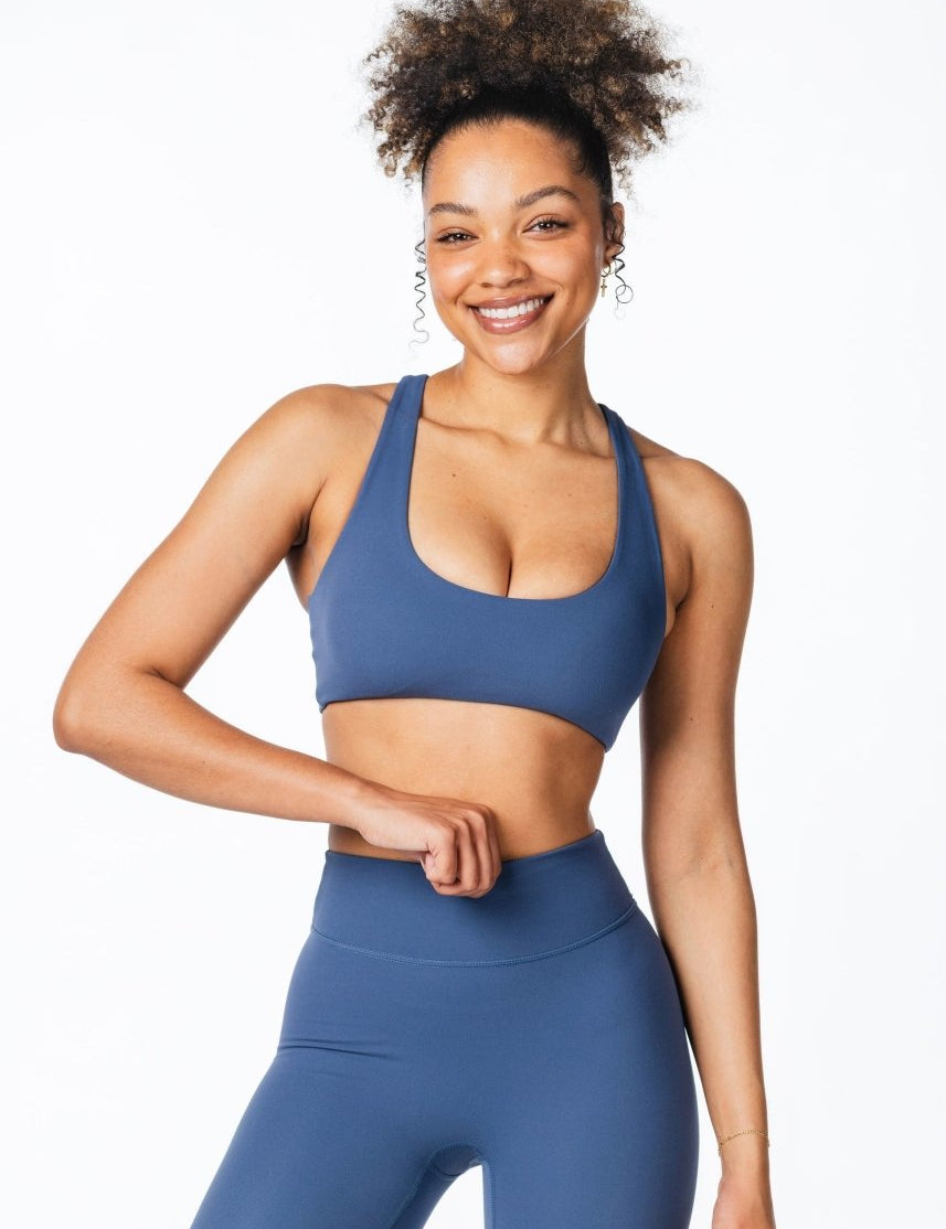 CoreActive 'Sienna' Crop - Midnight Blue - Kikiva Collection