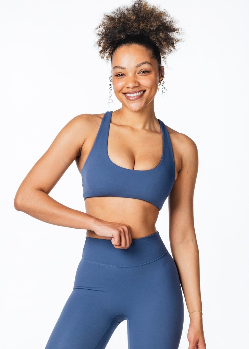 CoreActive 'Sienna' Crop - Midnight Blue - Kikiva Collection