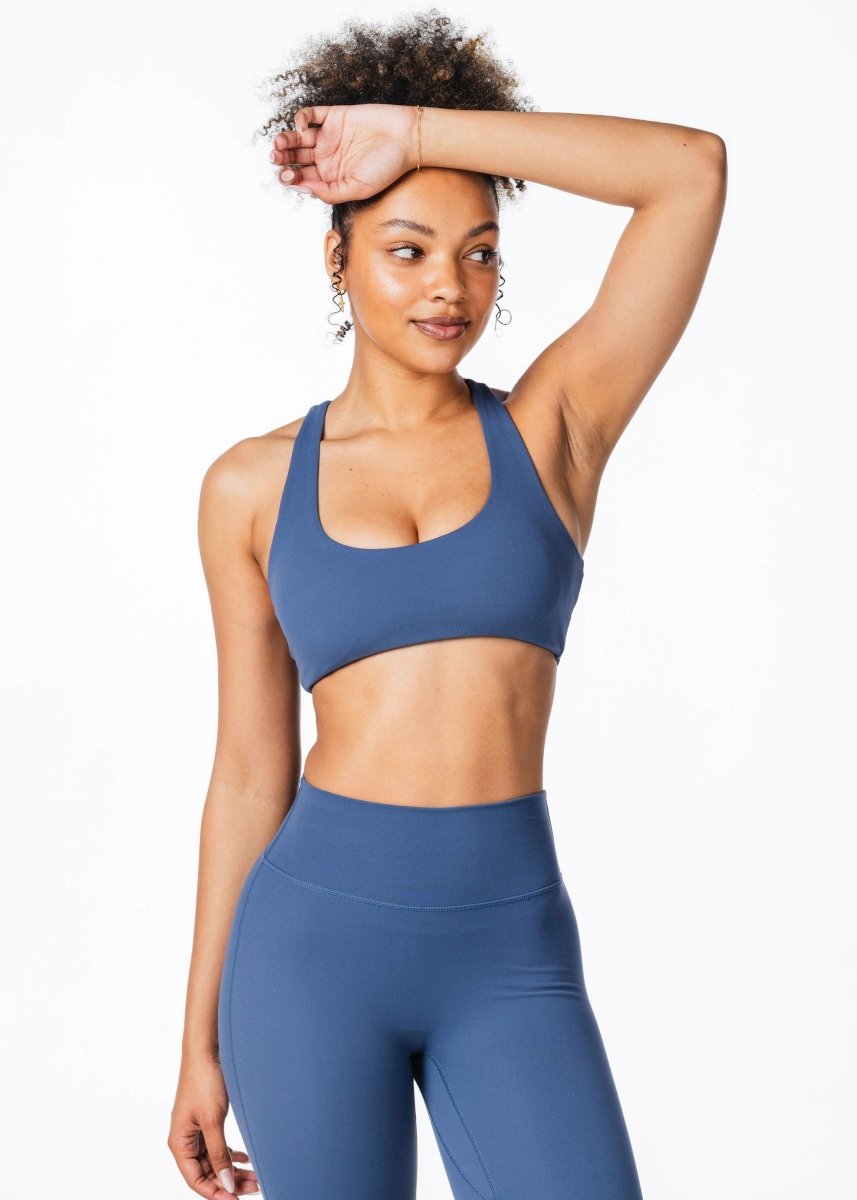 CoreActive 'Sienna' Crop - Midnight Blue - Kikiva Collection