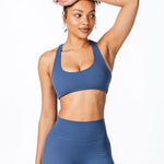 CoreActive 'Sienna' Crop - Midnight Blue - Kikiva Collection