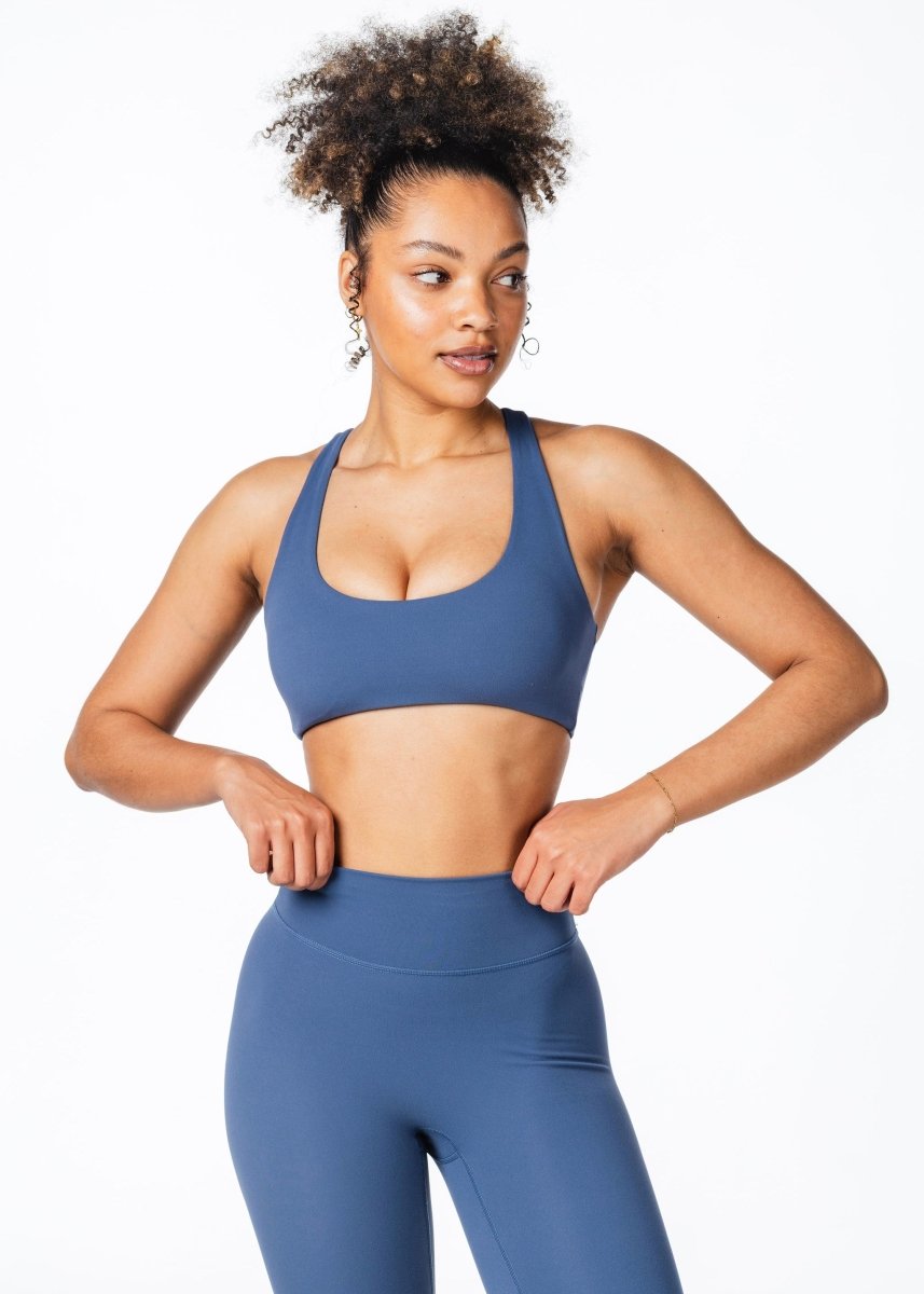 CoreActive 'Sienna' Crop - Midnight Blue - Kikiva Collection