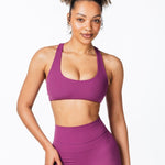 CoreActive 'Sienna' Crop - Midnight Magenta - Kikiva Collection
