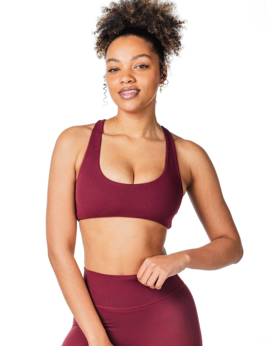 CoreActive 'Sienna' Crop - Wine - Kikiva Collection