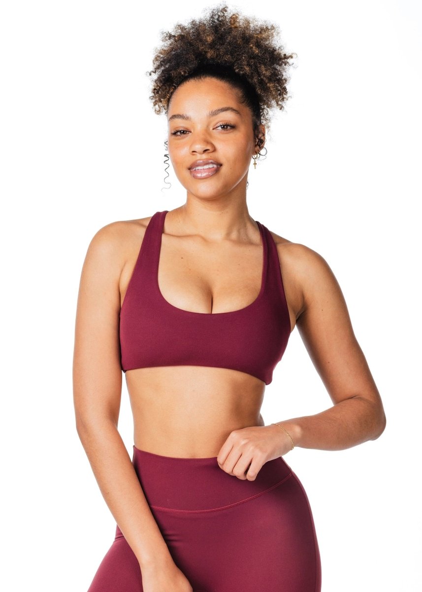 CoreActive 'Sienna' Crop - Wine - Kikiva Collection