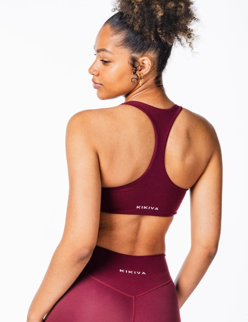 CoreActive 'Sienna' Crop - Wine - Kikiva Collection