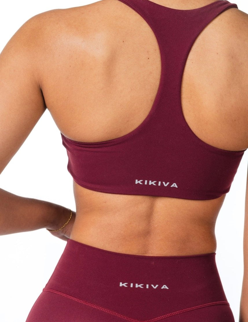 CoreActive 'Sienna' Crop - Wine - Kikiva Collection