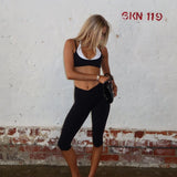 Cross Over Capsule Straight Leg Capri's - Black - Kikiva Collection