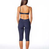 Cross Over Capsule Straight Leg Capri's - Dark Navy - Kikiva Collection