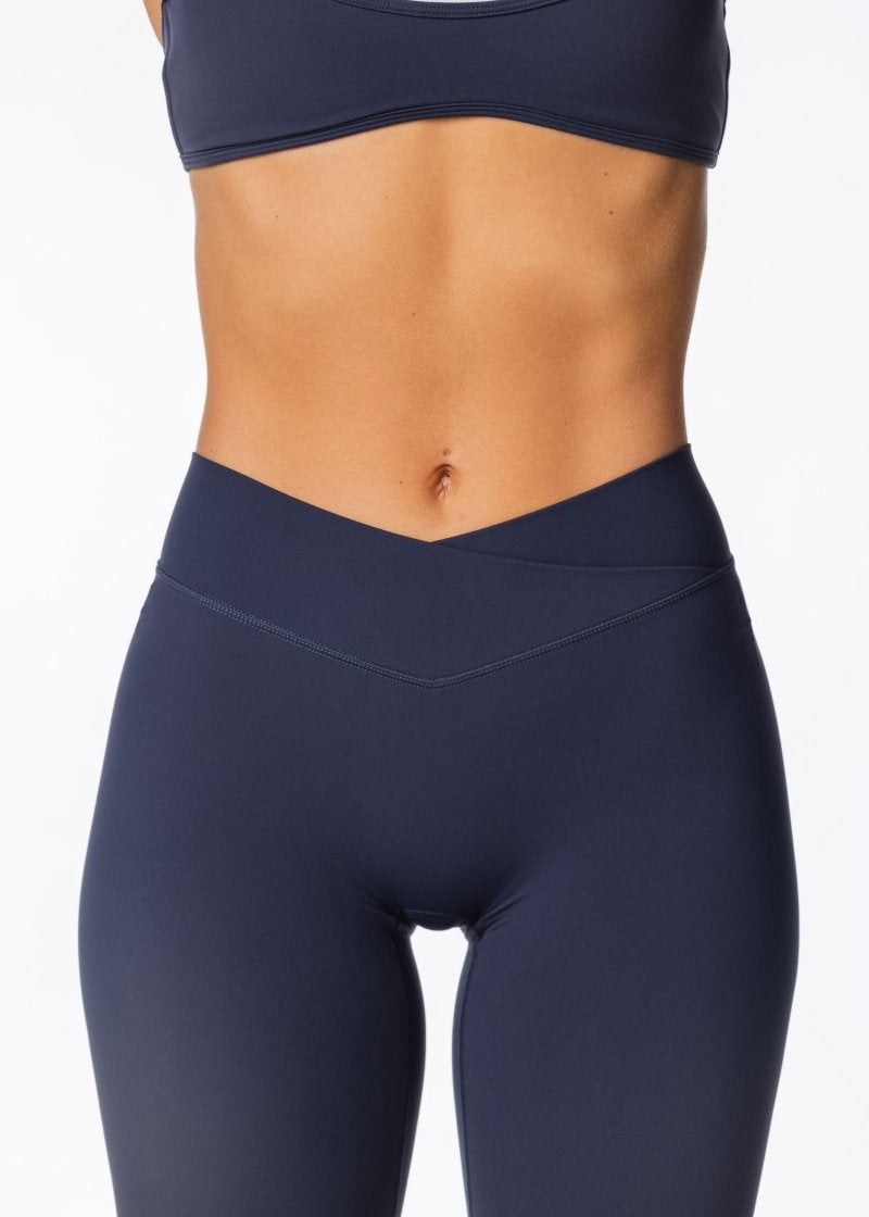 Cross Over Capsule Straight Leg Capri's - Dark Navy - Kikiva Collection