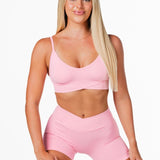 Cross Over Crop - Pretty Pink - Kikiva Collection