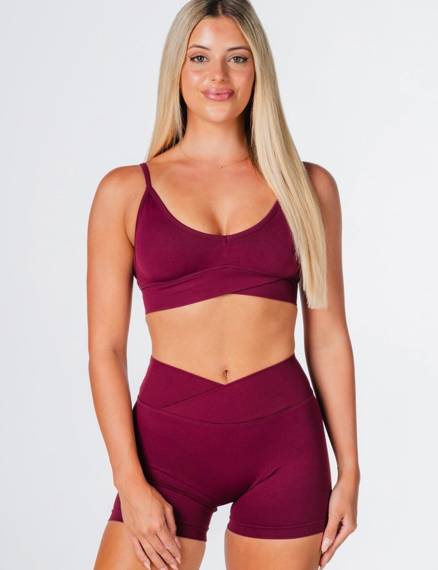 Cross Over Crop - Wine - Kikiva Collection