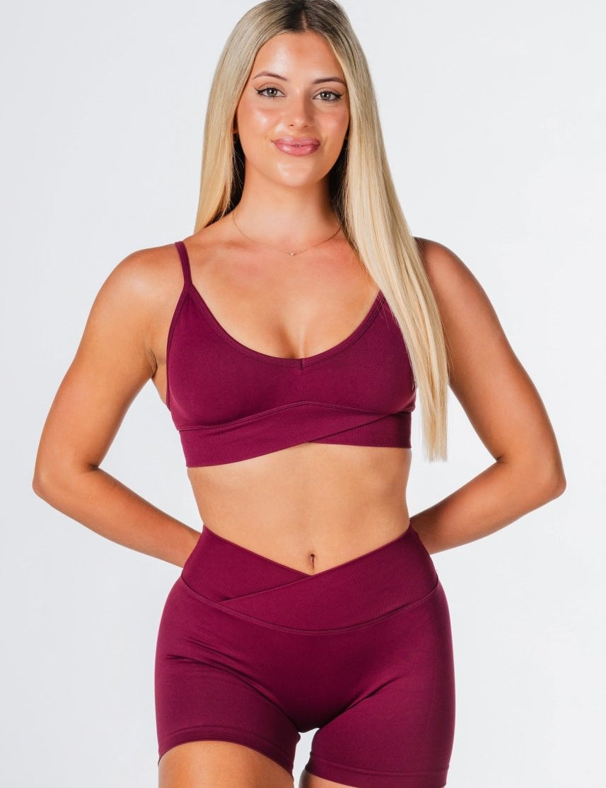 Cross Over Crop - Wine - Kikiva Collection