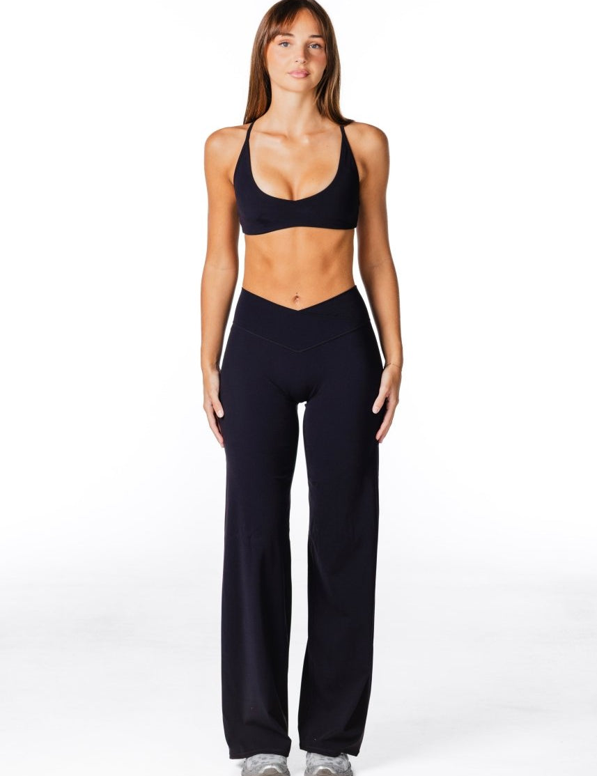 Cross Over 'Flow' Flares - Black - Kikiva Collection