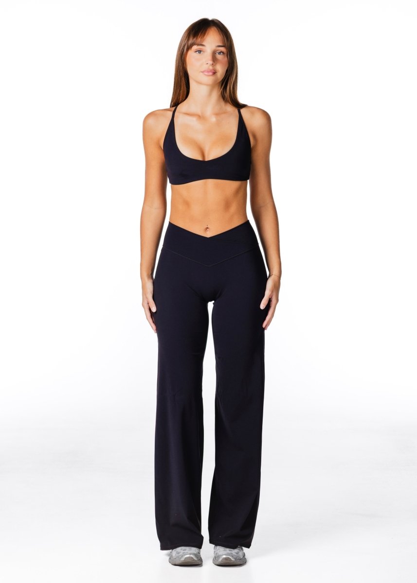 Cross Over 'Flow' Flares - Black - Kikiva Collection