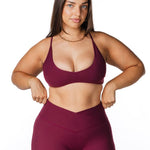 Cross Over 'Flow' Flares - Burgundy - Kikiva Collection