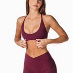 Cross Over 'Flow' Flares - Burgundy - Kikiva Collection