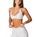 Cross Over 'Flow' Flares - Cream - Kikiva Collection