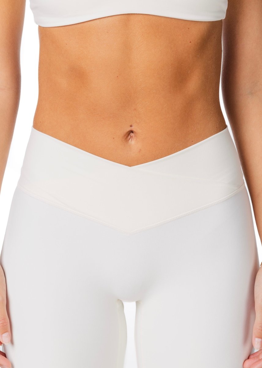 Cross Over 'Flow' Flares - Cream - Kikiva Collection