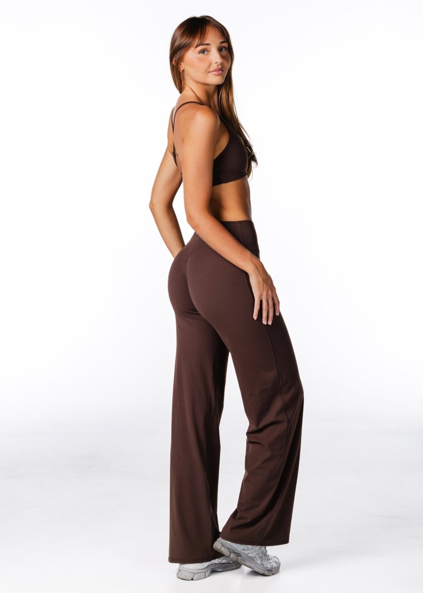 Cross Over 'Flow' Flares - Dark Choc - Kikiva Collection