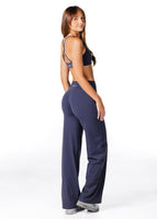 Cross Over 'Flow' Flares - Dark Navy - Kikiva Collection