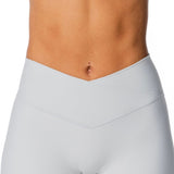 Cross Over 'Flow' Flares - Light Grey - Kikiva Collection