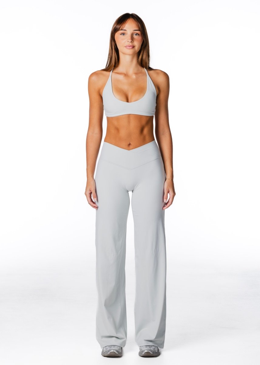 Cross Over 'Flow' Flares - Light Grey - Kikiva Collection