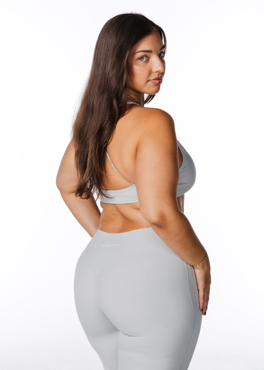 Cross Over 'Flow' Flares - Light Grey - Kikiva Collection