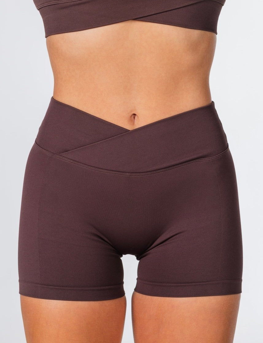 Cross Over Short - Dark Choc - Kikiva Collection
