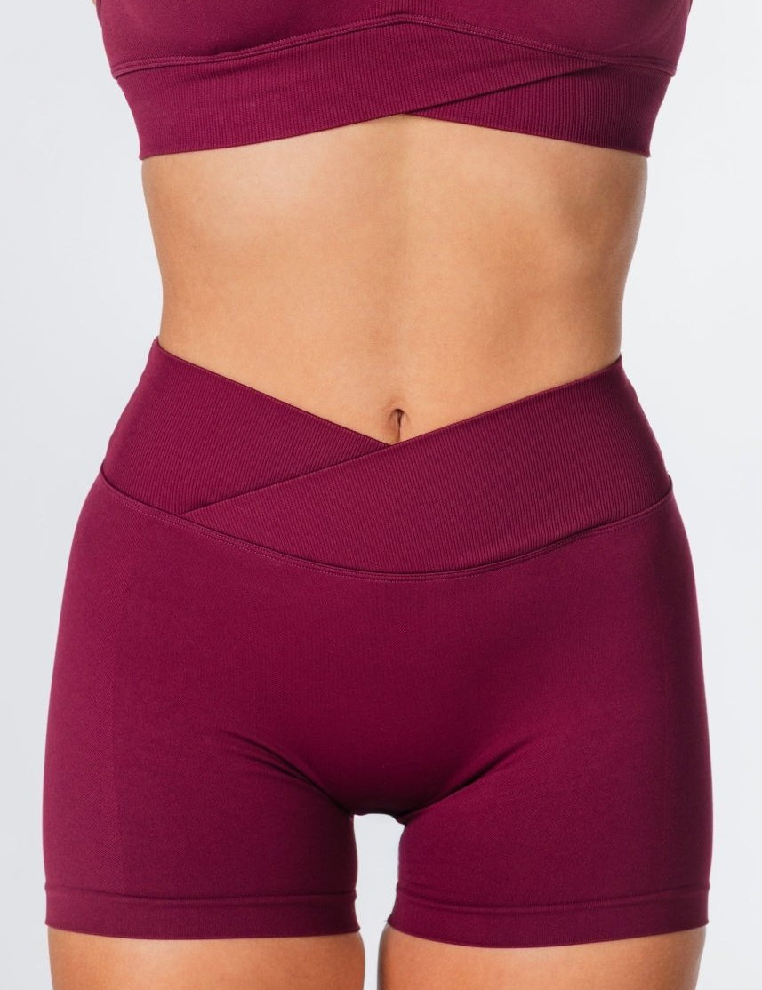 Cross Over Short - Wine - Kikiva Collection