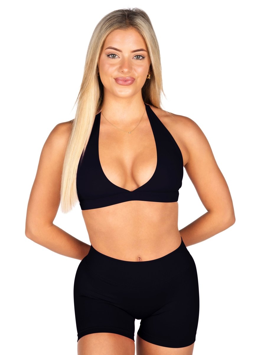 Dynamic Contour Crop - Black - Kikiva Collection