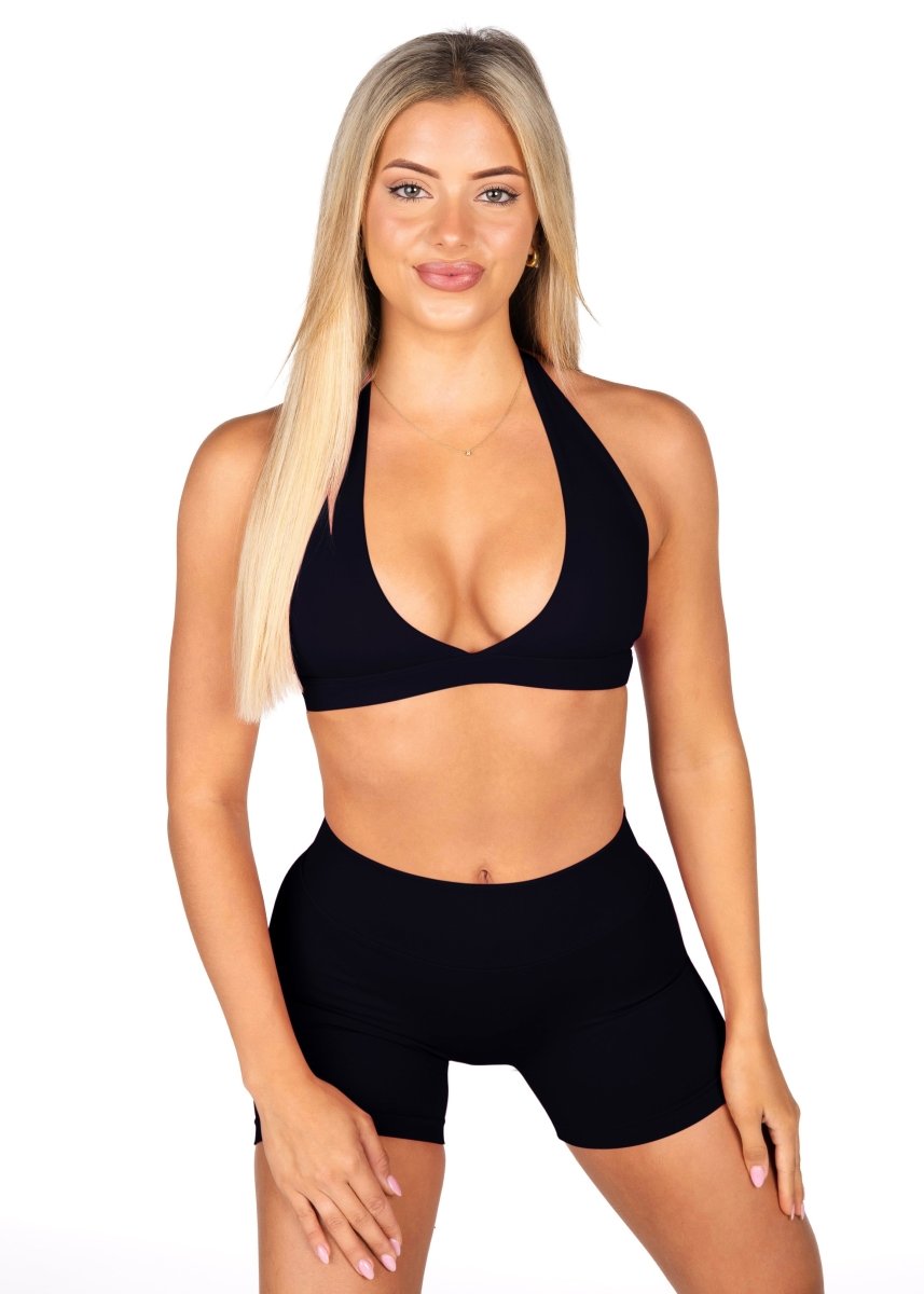 Dynamic Contour Crop - Black - Kikiva Collection