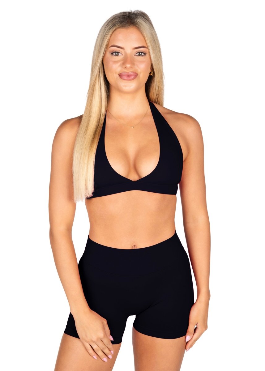 Dynamic Contour Crop - Black - Kikiva Collection