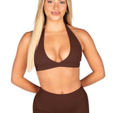 Dynamic Contour Crop - Mocha Brown - Kikiva Collection